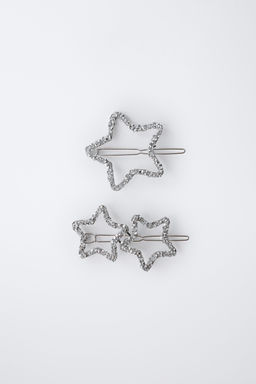 3-PACK OF GLITTER STAR HAIR CLIPS - Zara фото 4