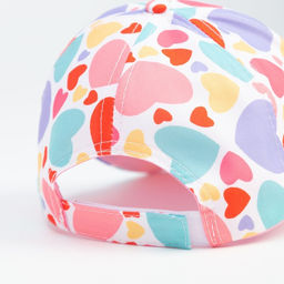 Кепка детская MINAKU "Сердца" цвет белый, р-р 52