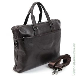 Мужская кожаная сумка Н-8028 Кофе