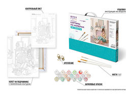 ФРЕЯ PNB/PM-106 Набор для раскрашивания по номерам 40 х 30 см Мечтательное настроение  фото 7