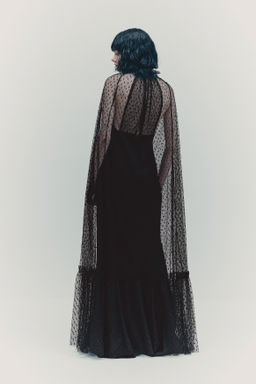 Vestido con capa de malla - H&m фото 5
