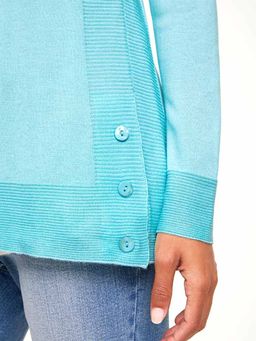 Пуловер, бирюзовый - Linea tesini фото 7