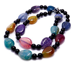 Бусы из камня MIX агат привлечение новых источников дохода