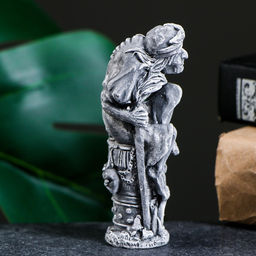 Фигура "Баба Яга" серый, 10см