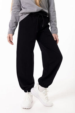 Брюки джоггеры из футера М225114а черный - Елена фото 6