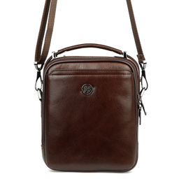 Мужская кожаная сумка мессенджер