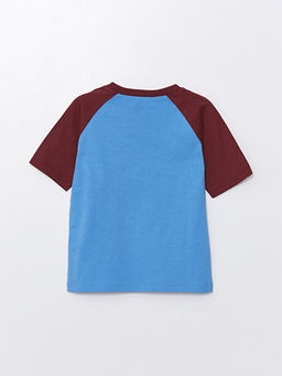 Bisiklet Yaka Trabzonspor Bask?l? Erkek Bebek Ti??rt Ve ?ort 2li Tak?m - Waikiki фото 3