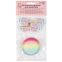 S-CHIEF PPC-0007 Бумажные формы для выпечки (капсулы) 5 см 5 x 3 см 24 шт