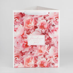 Пакет для цветов треугольный Расцветай, 23,5 30 20,5 см - Дарите счастье фото 8