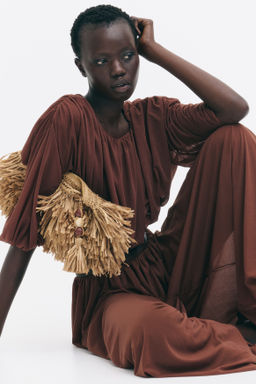 Top cropped con bajo globo - H&m фото 4