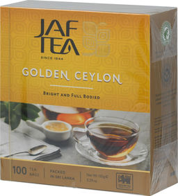 JAF TEA. Golden Ceylon карт.пачка, 100 пак. (Уцененная)