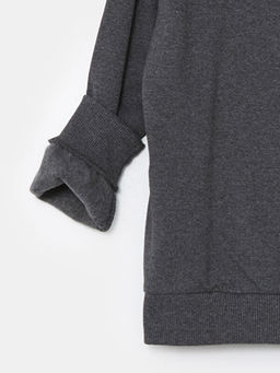 Bisiklet Yaka Bask?l? Uzun Kollu Erkek ?ocuk Sweatshirt - Waikiki фото 3