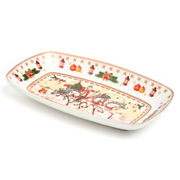 БЛЮДО LEFARD ТРОЙКА ПРЯМОУГ. 25*16*3 СМ БЕЛОЕ