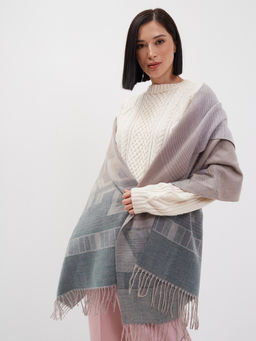 в СОСТАВЕ ШЕРСТЬ ! Большой,теплый двусторонний палантин