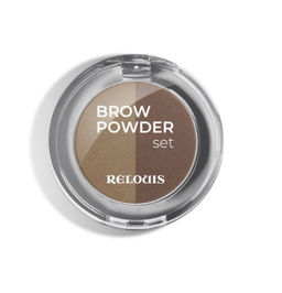 RELOUIS Тени для бровей "Brow Powder Set" тон:01 taupe