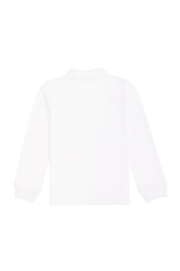 Белый базовый свитшот для мальчика - U.s. polo assn фото 3