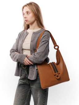 LACCOMA сумка Y2008-рыжый натуральная кожа полиэстер  фото 7