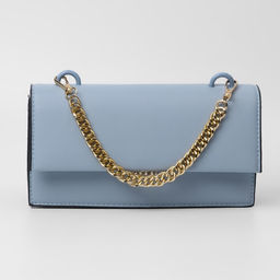 Цена за 3 шт. Цепочка для сумки, с карабинами, металлическая, плоская, плотное плетение, 15×10 мм, 30 см, цвет золотой