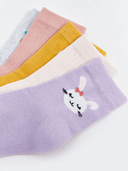 Bask?l? K?z Bebek Soket ?orap 5li - Waikiki фото 3