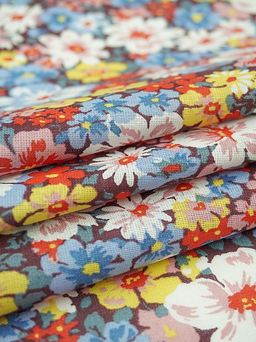 Ситец Цветение лета, ш.0.8м, хлопок-100%, 85гр/м.кв - Купава фото 5