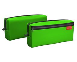 Цена за 1 шт. Пенал квадро c двумя отделениями ErichKrause 210x100x50мм Neon® Green