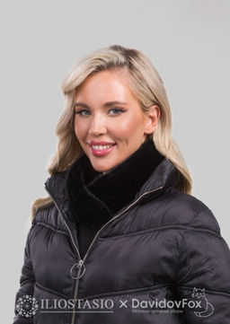 Шарф-воротник норка блэк