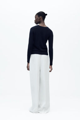 BASIC PLAIN KNIT SWEATER - Zara фото 4
