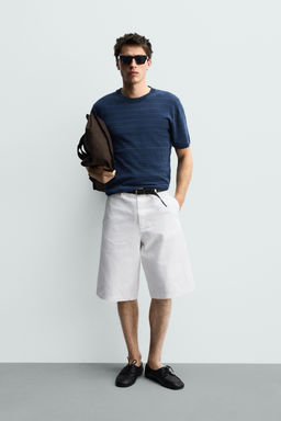 BERMUDA CHINO RELAXED FIT / Blanco