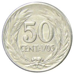 50 сентаво 1953 года Сальвадор