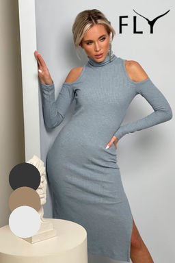 Платье-лапша с открытыми плечами и рукавами - Fly фото 38