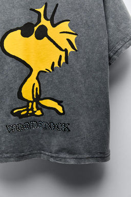 WOODSTOCK T-SHIRT WITH RHINESTONES - Zara фото 3
