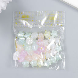 Цена за 2 шт. Набор бусин для рукоделия и плетения «Арт Узор. Звёзды. Блеск», 20 г 1×1.1×1.1 см