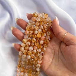 Бусины для украшений из Цитрина (44 бусины) 39 см
