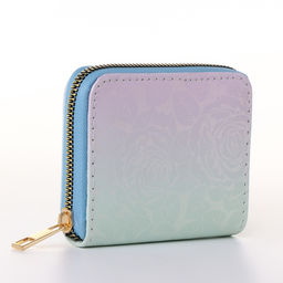 Кошелёк женский на молнии 11?2.5?9 см, с цветочным принтом, розовый