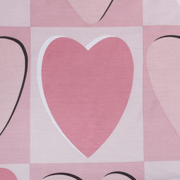 Постельное бельё LoveLife дуэт Hearts 143х215см-2шт, 225х240см, 50х70см-2шт, 100% хлопок, сатин, 125г/м  фото 3