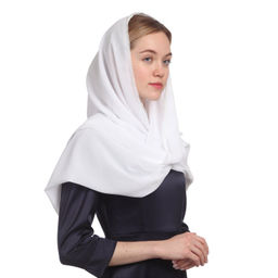 Палантин 193 х 75 см, цвет молочный - Мастерская ПОКРОВ фото 4