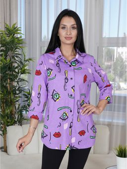 Жанетта туника женская (полоса синий) - Lovetex фото 25