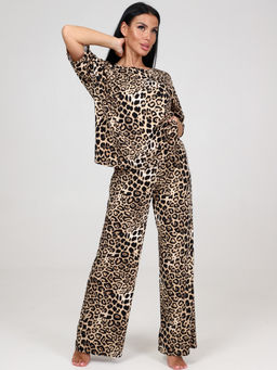 02 ЖЕНСКИЙ КОСТЮМ (брюки) (Бежевый леопард) - А-дина фото 4