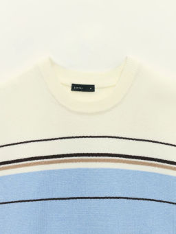 Вязаный жилет в полоску / Zarina  фото 8