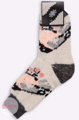 Женские шерстяные носки Стильная шерсть