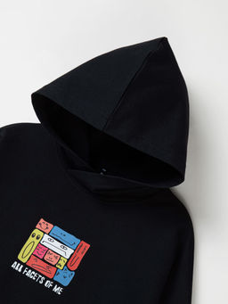 Худи облегченное Уголь с принтом 7+ - Bungly фото 3