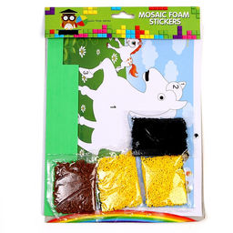 Набор для творчества: аппликация EVA крошкой и раскраска + маска на резинке Живоные - Simaland фото 3