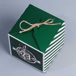 Цена за 2 шт. Коробка подарочная складная, упаковка, «С 23 февраля», 12×12×12 см