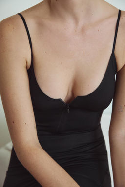 SHORT DRESS WITH POLYAMIDE ZIP - Zara фото 11