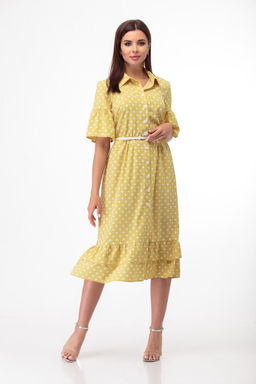 Платье ANELLI 713 желтый/горох