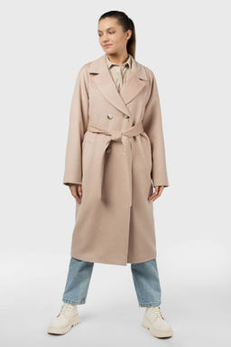 01-11275 Пальто женское демисезонное (пояс)
