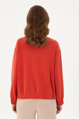 Женский свитшот с воротником-стойкой и плиткой - U.s. polo assn фото 12