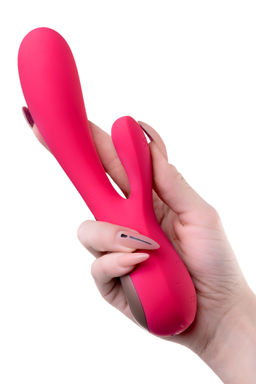 Нереалистичный вибратор Satisfyer Mono Flex, силикон, красный, 20,4 см.