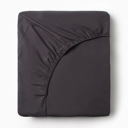 Простыня Этель 160*200*25 см, цв. темно-серый, жатый хлопок, 140 гр/м2, 100% хлопок  фото 6