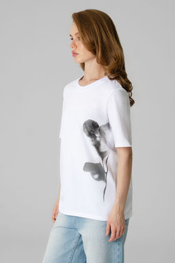 Арт. 31163 Футболка женская  44-50 (4 шт) Цвет:белый